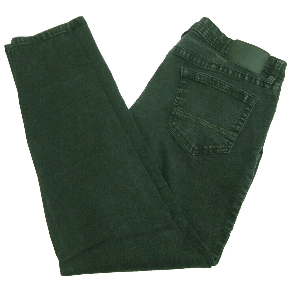 WEATHERPROOF Men's Size 38x32 Black Jeans Slim Fit Denim Pants 5 Pockets Zip Fly